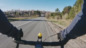 Первомайская утренняя покатушка. Озеро Новостроевское в поселке Богашево.