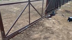 Откатные ворота усиленные