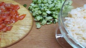 Салат с форелью