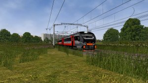 Обкатываем ДП2Д-0001 + ТЭП70БС-371 в режиме "толкай" в Openrails