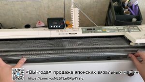 Как навесить двуфонтурную гребенку с бросовой нитью  при однофонтурном вязании.