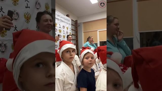 Новогодняя весёлая тренировка для самых младших каратэк Центра Ояма-каратэ 3-6лет. смотреть онлайн