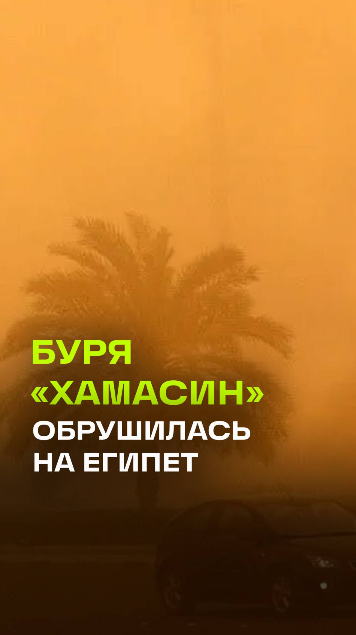 Египет под песчаной бурей: власти призывают не выходить из домов