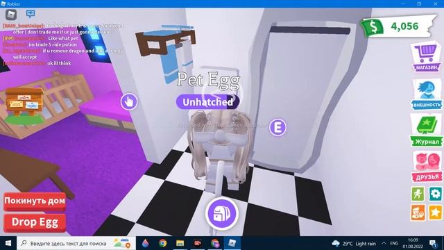 adopt me 6 pet egg проверяю насколько  должно выпасть лега