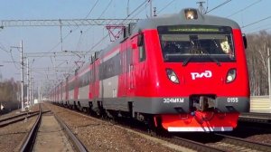 Электропоезд ЭД4мкм-0155 в новой окраске РЖД