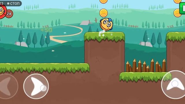 Красный шар #12. Уровни 151-165. Игра Red Ball Hero. смотреть онлайн