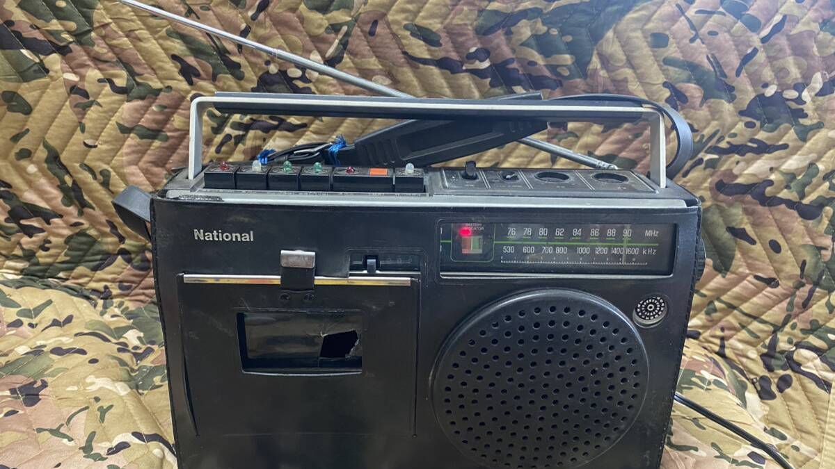 Кассетный проигрыватель National RQ-538 Boombox Radio AS-IS FS из ЯПОНИИ-1974-год