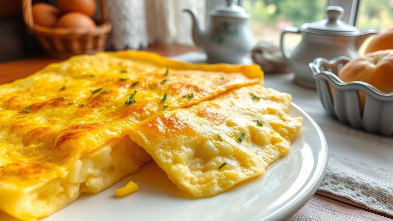 Омлет как в садике — пушистый, нежный и безумно вкусный!