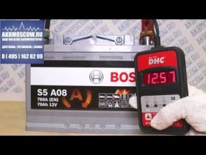 Видео обзор аккумулятора Bosch S5 A08 AGM 12В 70Ач 760А 278х175х190 мм
