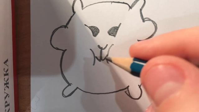 Рисуем хомячка быстро и красиво 😍
