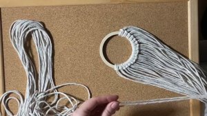 Подсвечник рождественский из макраме. StudioOfMacrame