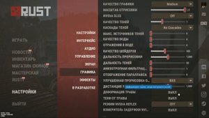 НАСТРОЙКА РАСТ ДЛЯ СЛАБЫХ ПК 2024
