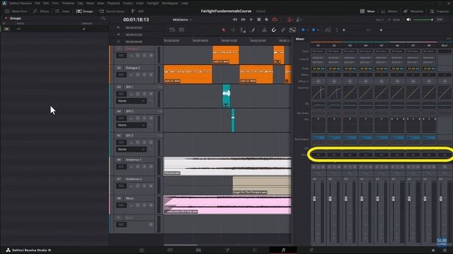 Основы Fairlight | Базовый курс редактирования и микширования звука в DaVinci Resolve