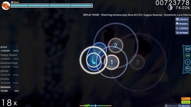 Осу сливаюсь на Symphonic Love ReArrange