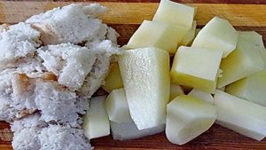 Котлеты из пангасиуса с картофелем