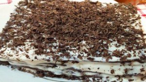 Шоколадный торт с заварным кремом