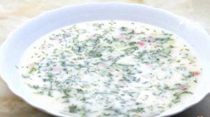 Овощная окрошка на минералке