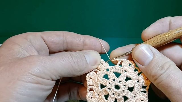 Ажурная салфетка крючком. Первая часть.