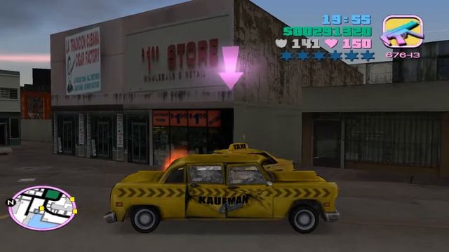GTA Vice City - Kaufman Cabs Missions -  02 - Friendly Rivalry 60fps 1080p