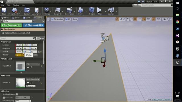 [Udemy UE4 C++] 100 Landscape Setup  Scaling