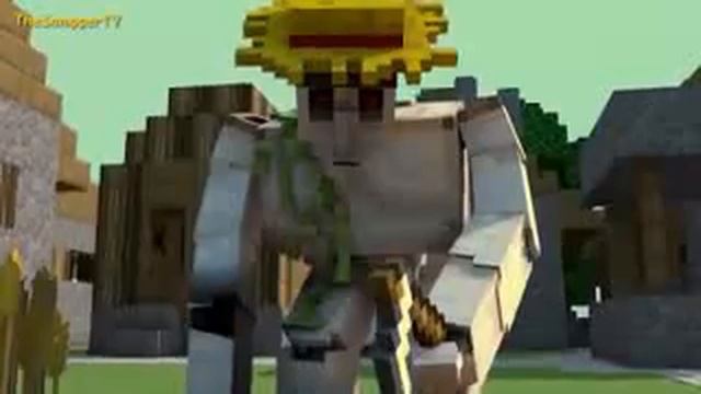 Minecraft анимация-Голем - фермер.