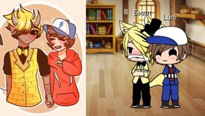 Реакция на шипы билла и диппера