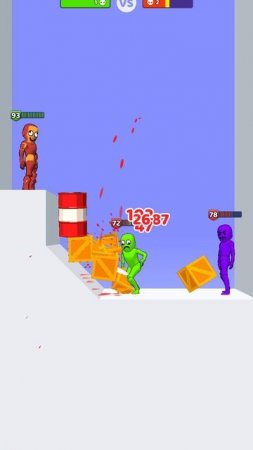 Битва человечков lvl633  Железный мужик и мобайл метание в игре Who dies first