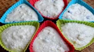 Творожные кексы с изюмом и яблоком