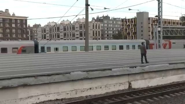 Поезда на Московском вокзале.
