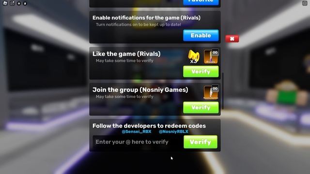 Коды Rivals  - Новые Коды Roblox Соперники