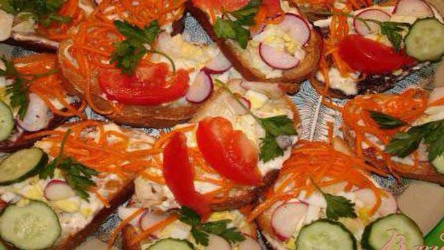 Овощные гренки