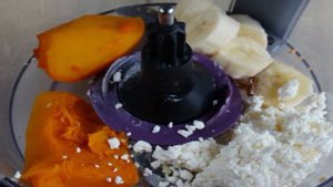 Тыквенно-банановый чизкейк