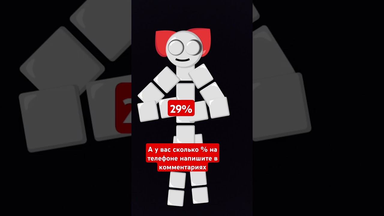 Сколько процентов у Вас на телефоне #emojicat смотреть онлайн