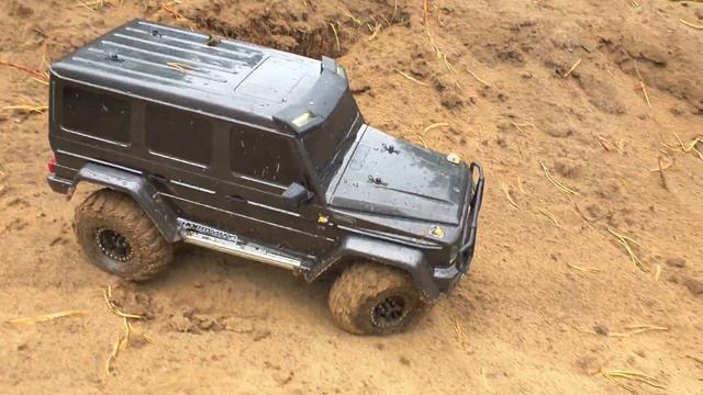 G500 TRX4 RC trophy через лес, карьер и грязь часть 2