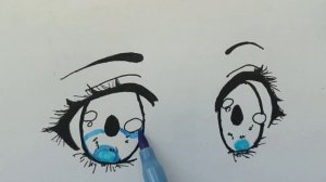 Аниме глаза: вид ¾. Поэтапно. Malinki