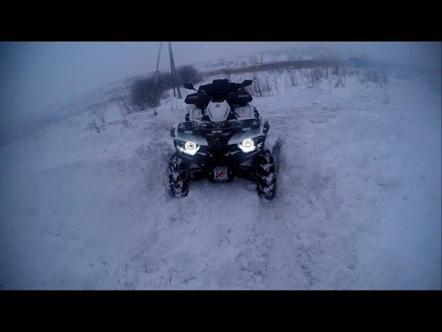 Засадил Гепарда 650 в снегу пыхтел но выехал