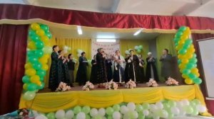 Табига досымызды зейнеткерлік демалысқа шыгарып салу кешінен көрініс