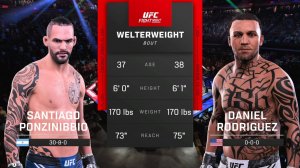 Дэниел Родригез VS Сантьяго Понзинибио