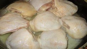 Куриные бедра жареные на сковороде