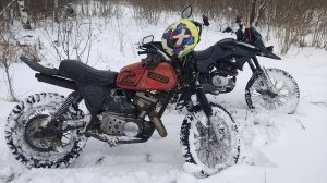 Иж Планета и Irbis XR апрельский оффроуд