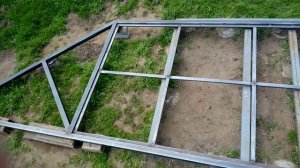 Сварил откатные ворота в рамке .