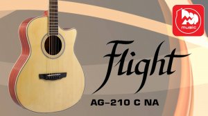 Акустическая гитара FLIGHT AG-210 С || Вырез под правую, скос под левую руку