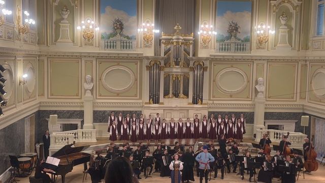 «В деревне было, в Ольховке» Музыка и слова народные. Оркестр баянистов и аккордеонистов ДМШ N11 смотреть онлайн