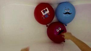 Лопаем воздушные шарики с водой Изучаем цвета