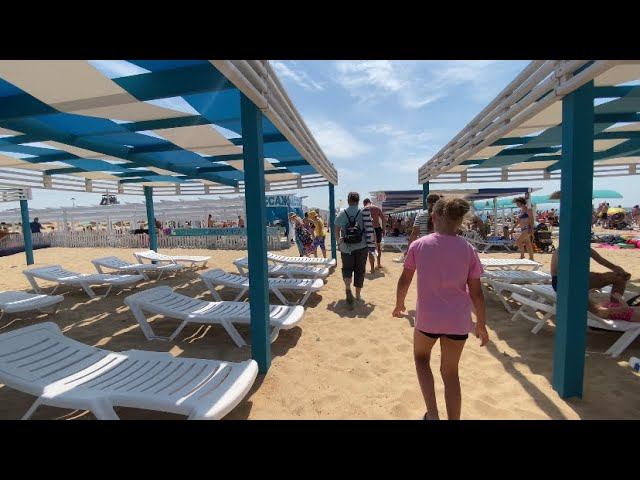 Пляжи Витязево (Анапа) переполнены / Витязево сегодня 9/07/24 г смотреть онлайн