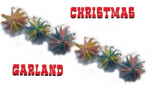 CHRISTMAS GARLAND | ORIGAMI PAPER SNOWFLAKE | ОРИГАМИ СНЕЖИНКА ИЗ БУМАГИ | DIY НОВОГОДНЯЯ ГИРЛЯНДА