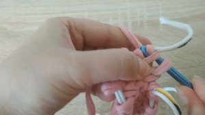 МК "Овальное дно и вязание стенок лицевой гладью в технике нукинг из трикотажной пряжи"