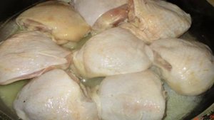 Куриные бедра жареные на сковороде