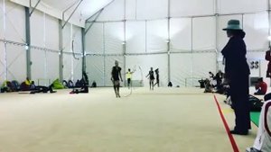 Арина Аверина обруч тренировка - Чемпионат Европы 2018/Испания,Гвадалахара