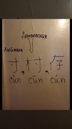 Давайте запомним фразу Дюймовая Деревенская копилка на китайском с помощью визуализации мнемотехники